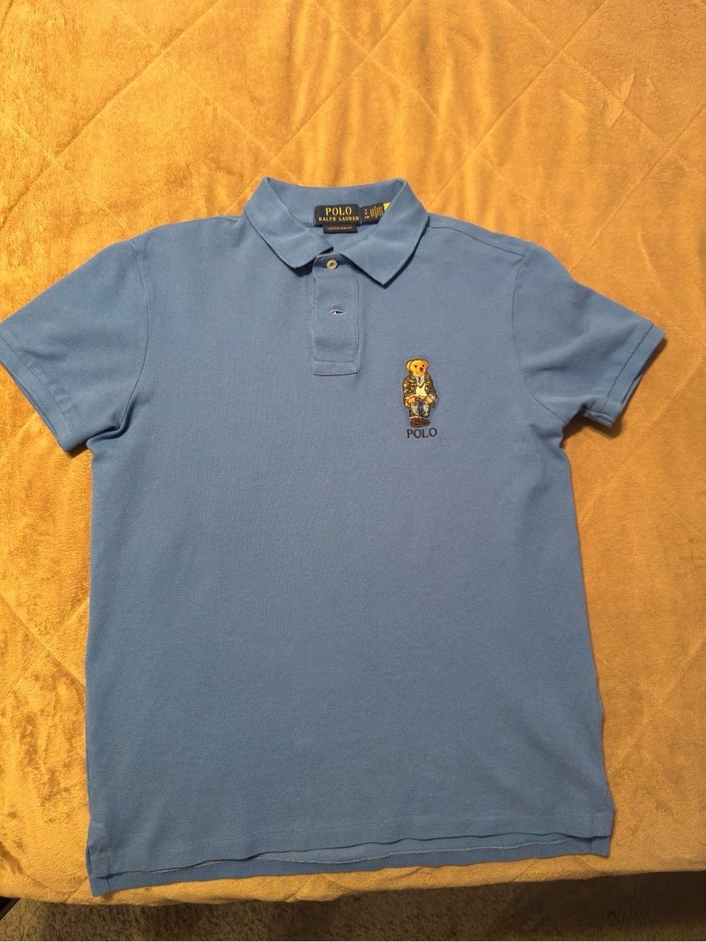 Polo by Ralph Lauren Light Blue Bear Polo Shirt